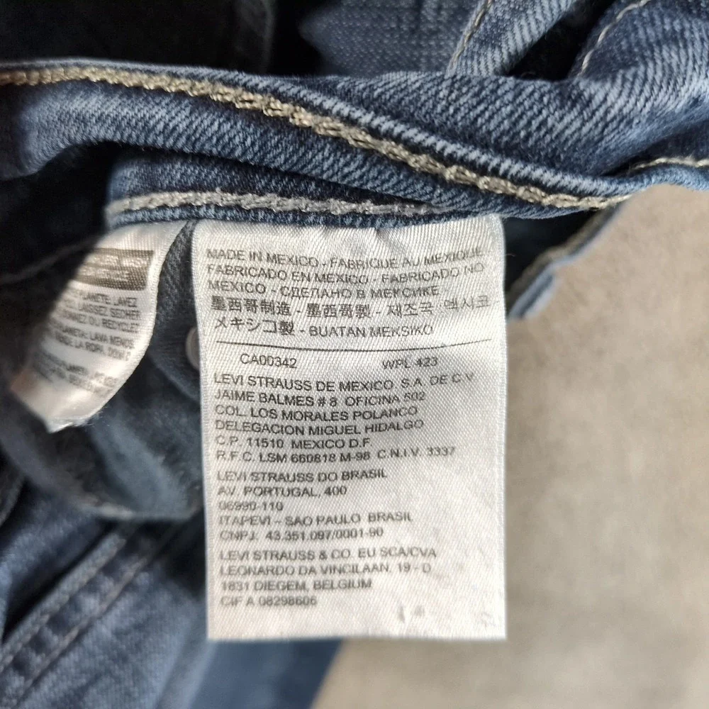Levi Strauss 505 Straight Men's Jeans Dark Wash‎ Size 36x32